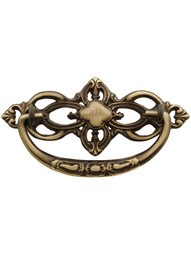 Victorian Style Cast-Brass Bail Pull - 3" Center-to-Center